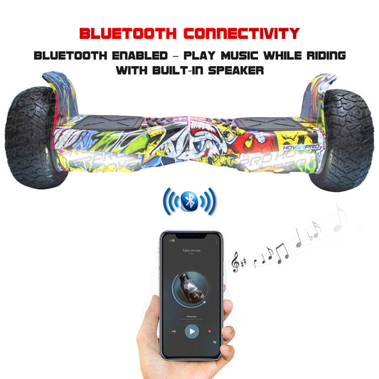 H9 Skullcandy Off-road Hummer Hoverboard with Mobile App and Protection Kit