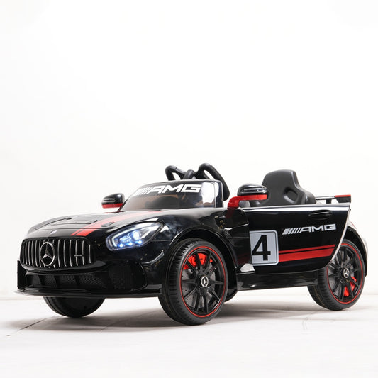 Emotorad Formula Fun Mercedes-Amg Gt4 Toy Ride-On Car (Black-Red), 3-6 Years