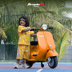 Emotorad Formula Fun Vespa Toy Ride-On Scooter (Orange),  3-6 Years