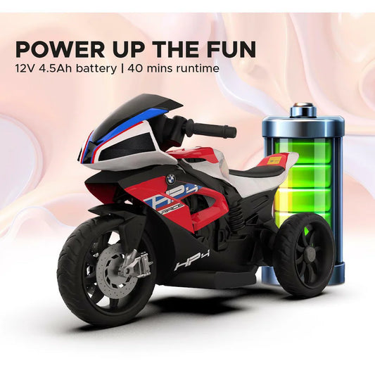 EMotorad Formula Fun BMW HP4 Ride-On Bike, Red, 3Y+