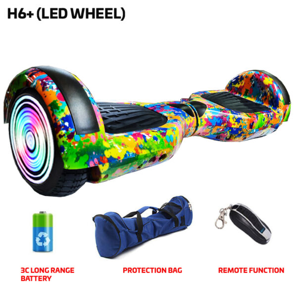 H6+ (LED WHEEL) Rainbow Hoverboard