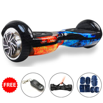 H7 French Coolfire Dual Tone (Matt Finish) Hoverboard with Alloy Wheel