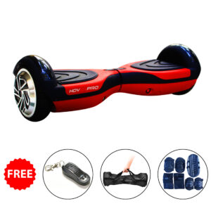 H7 Red and Black Dual Tone (Matt Finish) Hoverboard with Alloy Wheel